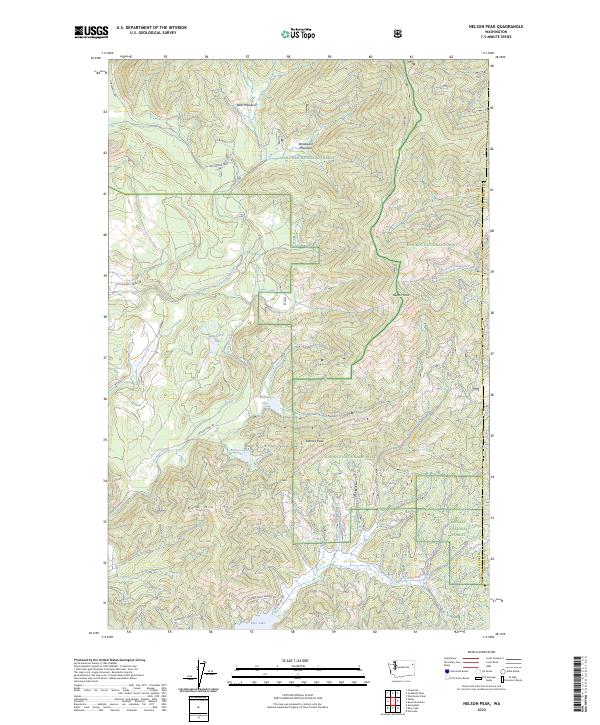 Nelson Peak, WA — USGS 7.5-minute topo (2023)