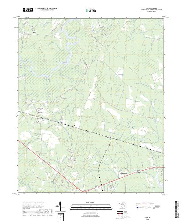 Olin, SC — USGS 7.5-minute topo (2024)