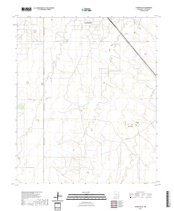Lovington SE, NM — USGS 7.5-minute topo (2023)