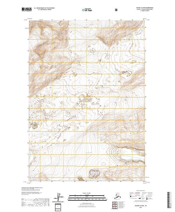 Valdez A-8 NW, AK — USGS 7.5-minute topo (2023)