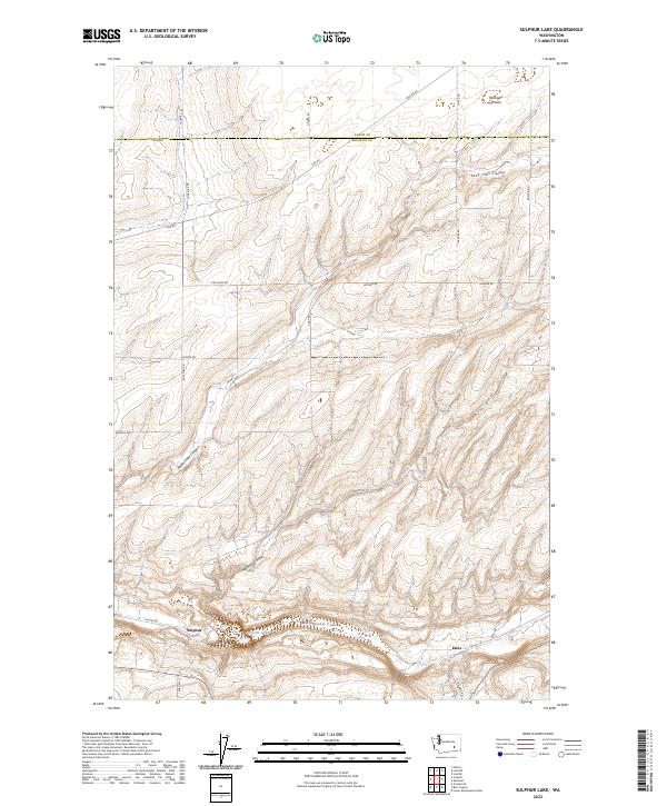 Sulphur Lake, WA — USGS 7.5-minute topo (2023)