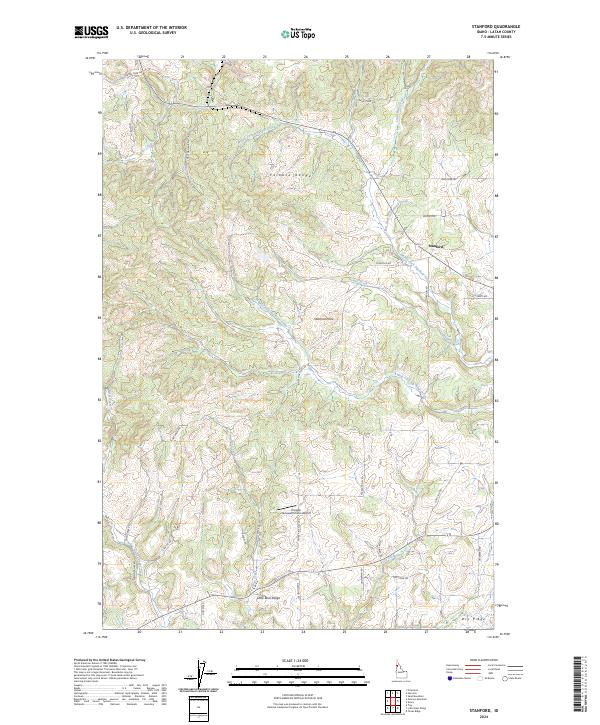 Stanford, ID — USGS 7.5-minute topo (2024)