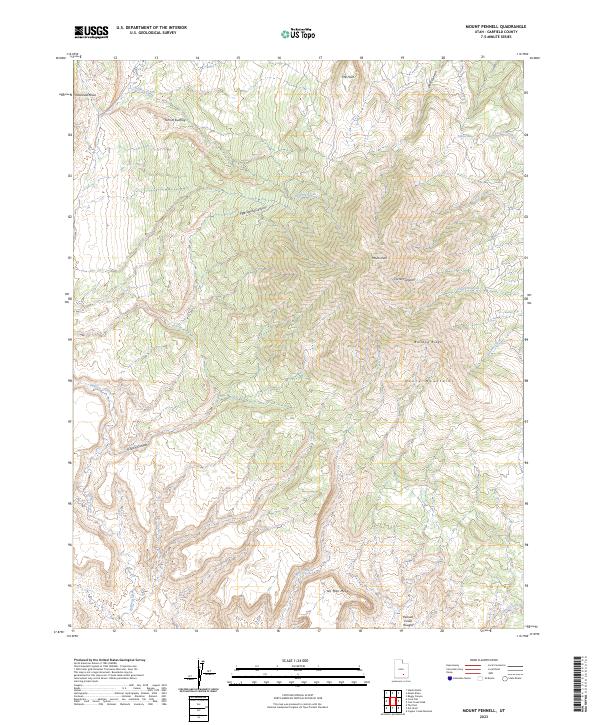 Mount Pennell, UT — USGS 7.5-minute topo (2023)