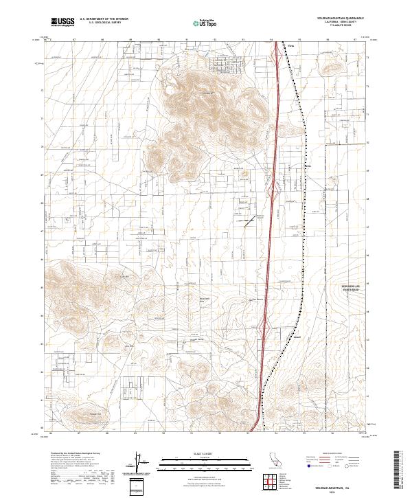 Soledad Mountain, CA — USGS 7.5-minute topo (2021)