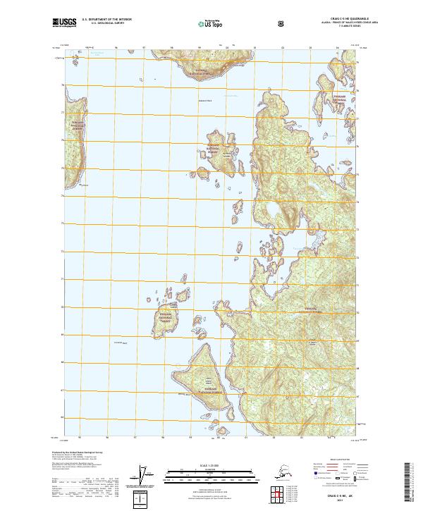 Craig C-5 NE, AK — USGS 7.5-minute topo (2021)