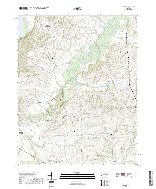 Oakton, KY — USGS 7.5-minute topo (2022)