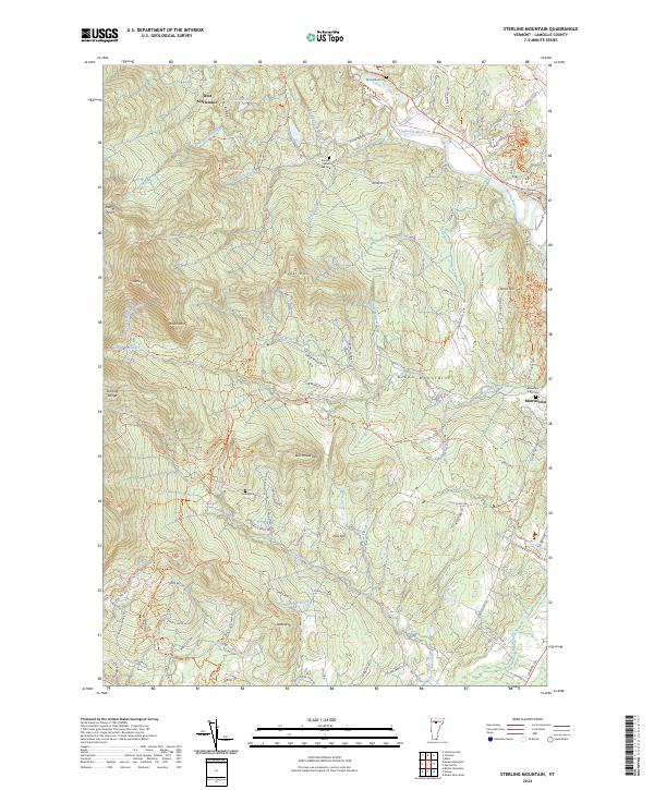 Sterling Mountain, VT — USGS 7.5-minute topo (2024)