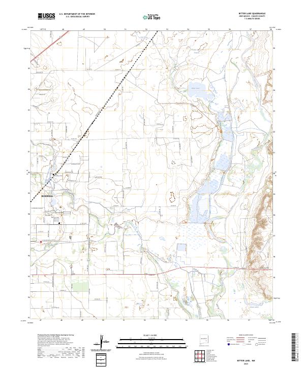 Bitter Lake, NM — USGS 7.5-minute topo (2023)