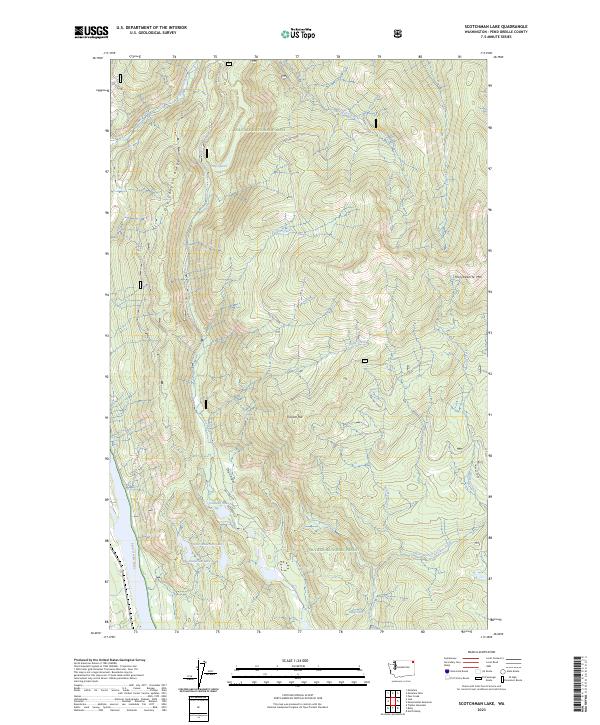 Scotchman Lake, WA — USGS 7.5-minute topo (2023)
