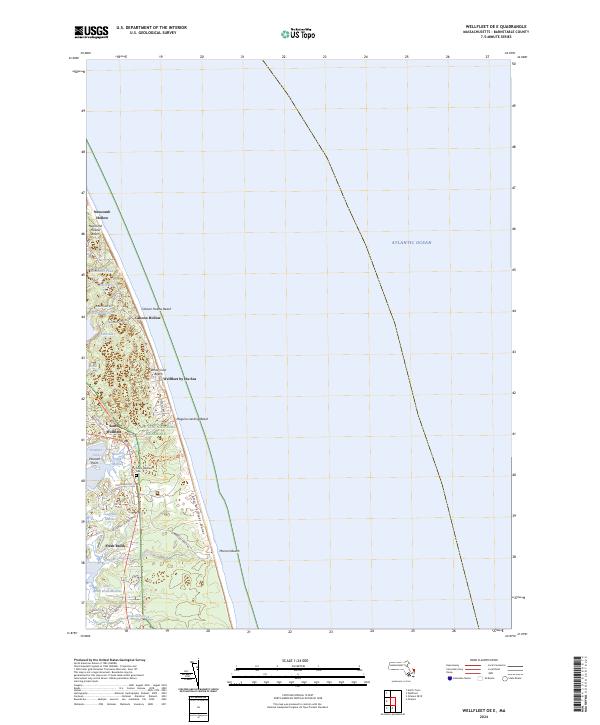Wellfleet OE E, MA — USGS 7.5-minute topo (2024)