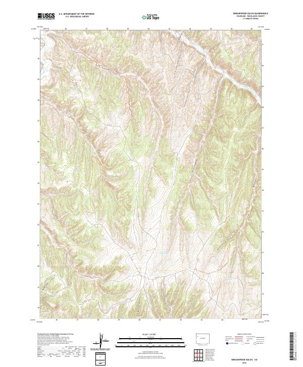 Greasewood Gulch, CO — USGS 7.5-minute topo (2022)