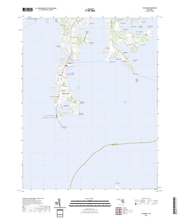 Tilghman, MD — USGS 7.5-minute topo (2023)