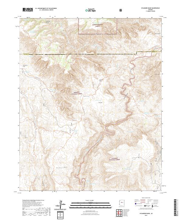 Sycamore Basin, AZ — USGS 7.5-minute topo (2021)