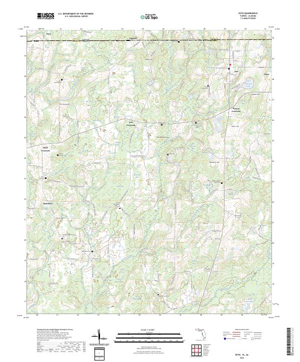 Esto, FL-AL — USGS 7.5-minute topo (2024)