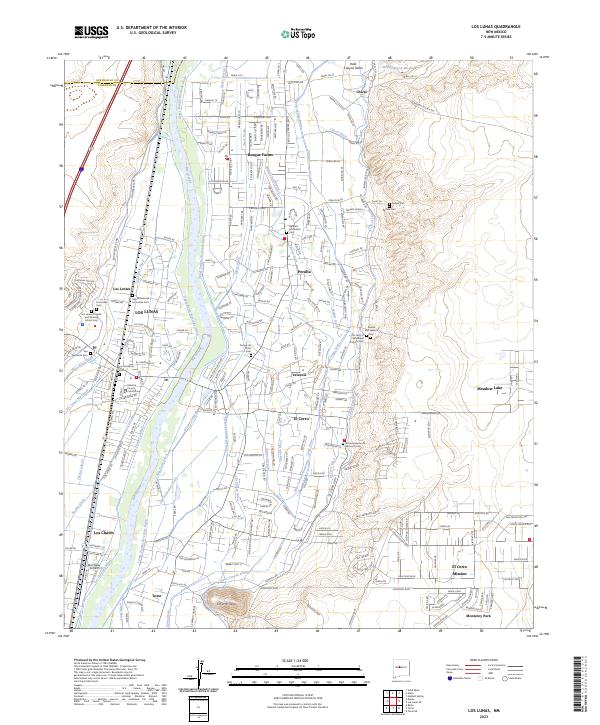 Los Lunas, NM — USGS 7.5-minute topo (2023)