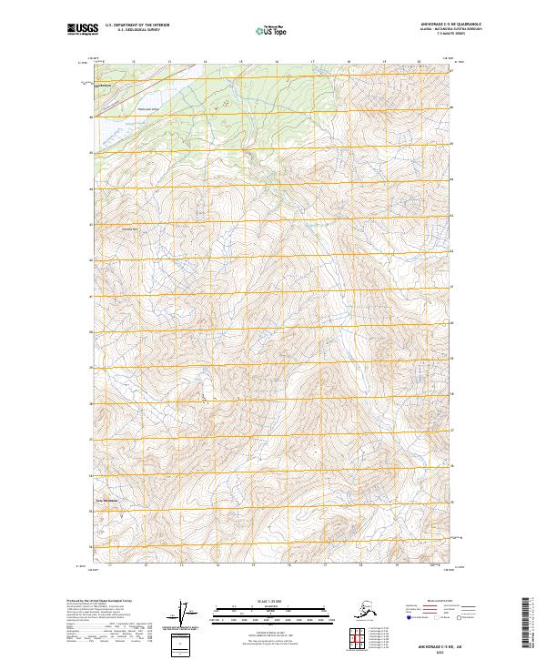 Anchorage C-5 NE, AK — USGS 7.5-minute topo (2023)