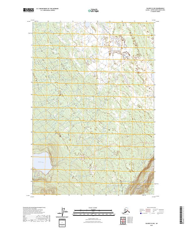 Valdez D-5 NE, AK — USGS 7.5-minute topo (2023)