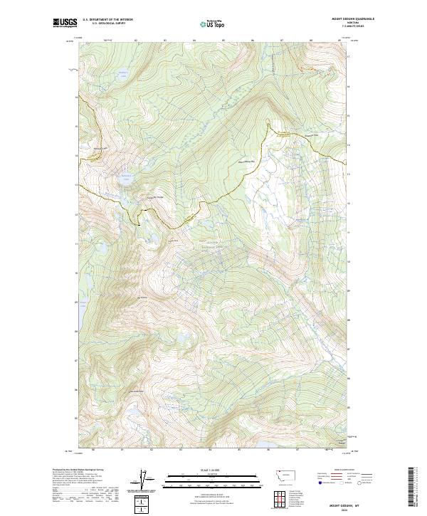 Mount Geduhn, MT — USGS 7.5-minute topo (2024)