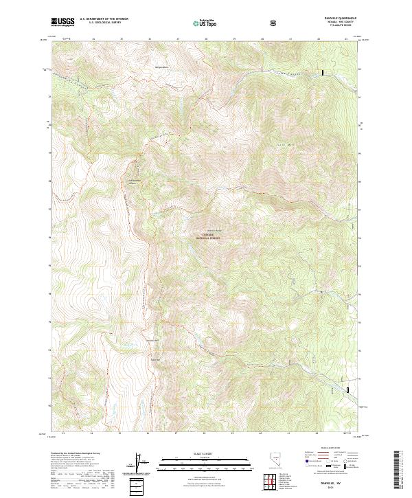 Danville, NV — USGS 7.5-minute topo (2021)