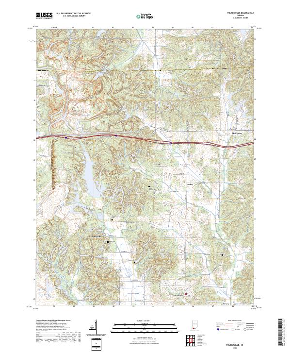 Folsomville, IN — USGS 7.5-minute topo (2022)