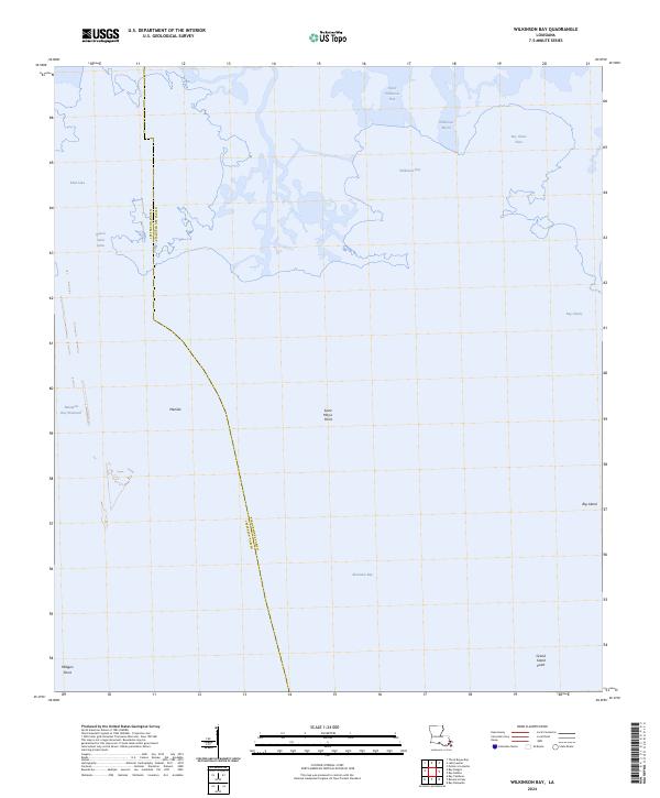 Wilkinson Bay, LA — USGS 7.5-minute topo (2024)