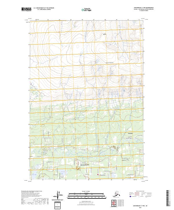 Anchorage C-7 NW, AK — USGS 7.5-minute topo (2023)