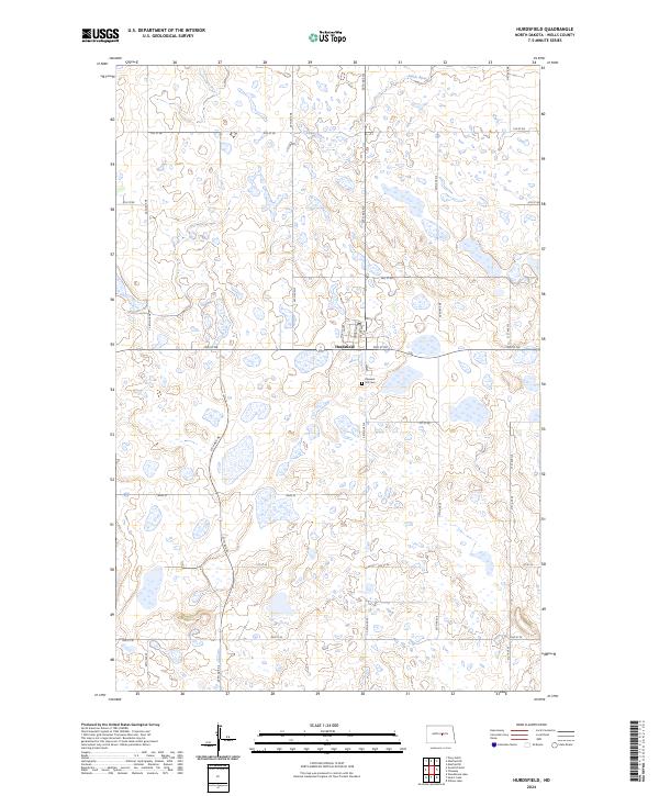 Hurdsfield, ND — USGS 7.5-minute topo (2024)