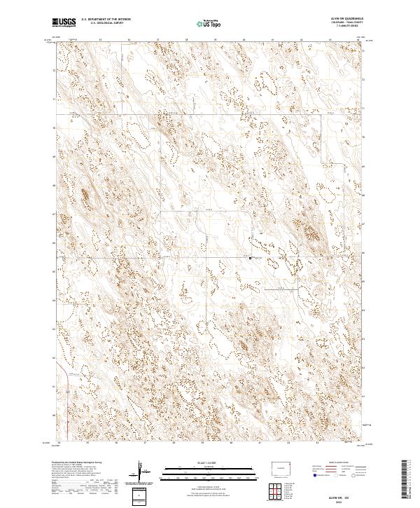 Alvin SW, CO — USGS 7.5-minute topo (2022)