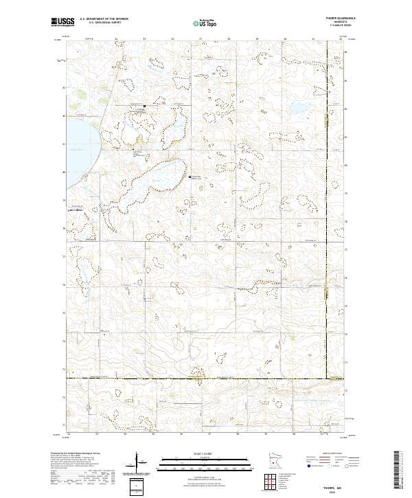 Thorpe, MN — USGS 7.5-minute topo (2022)