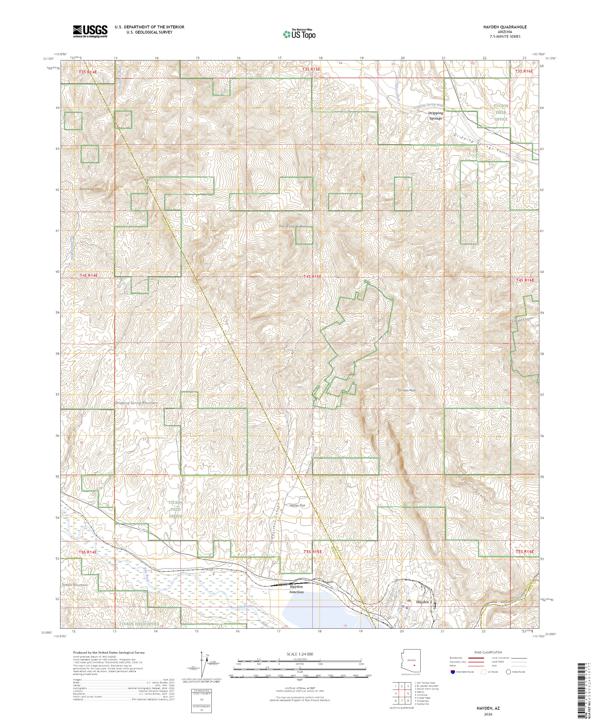 Hayden, AZ — USGS 7.5-minute topo (2026)