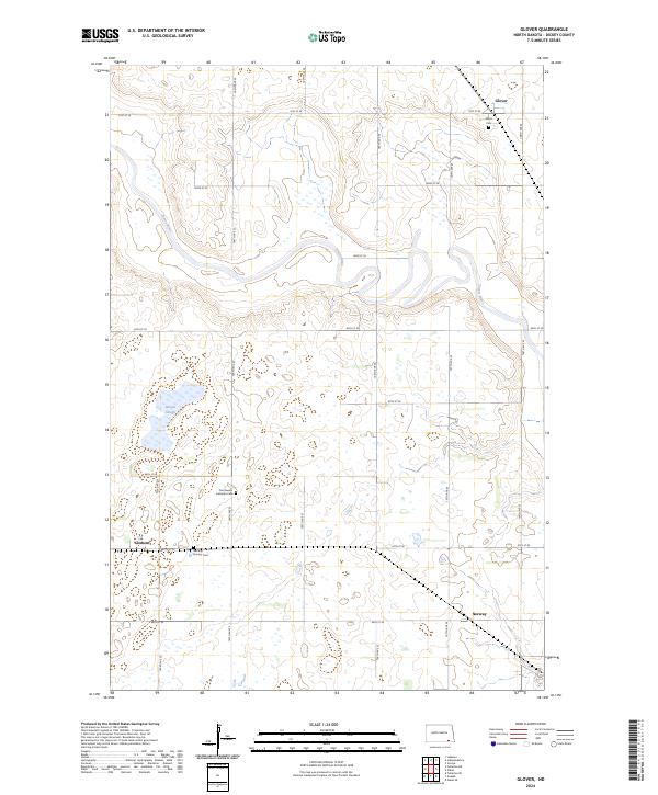Glover, ND — USGS 7.5-minute topo (2024)