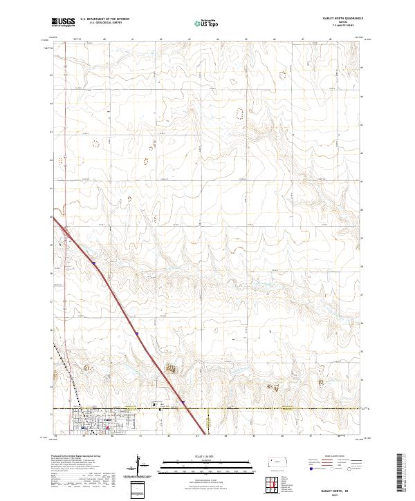 Oakley North, KS — USGS 7.5-minute topo (2022)