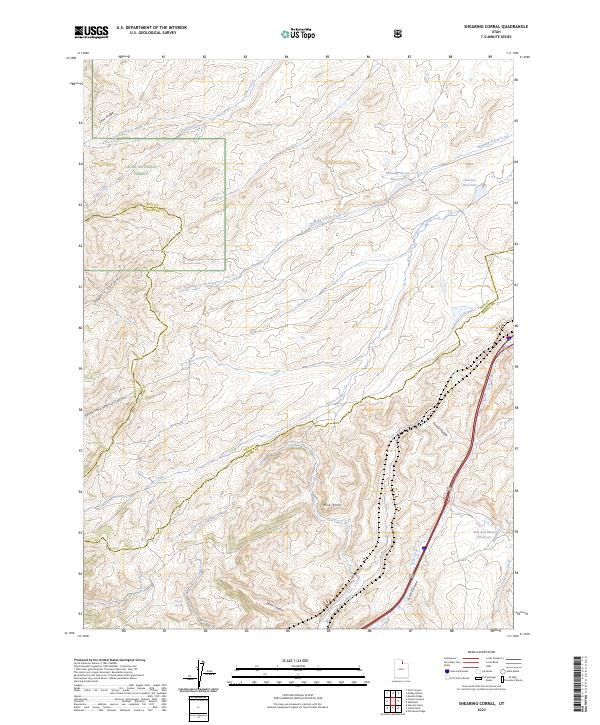 Shearing Corral, UT — USGS 7.5-minute topo (2023)