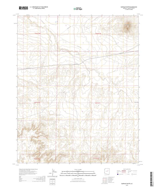 Elephant Butte, AZ — USGS 7.5-minute topo (2026)