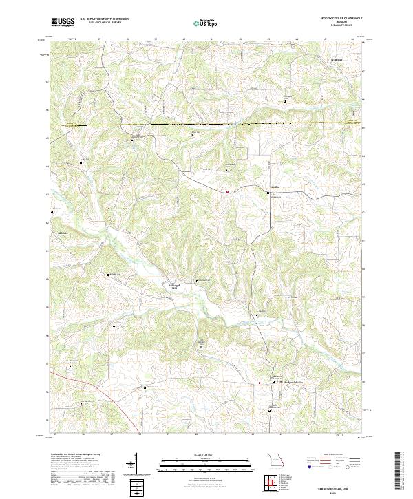 Sedgewickville, MO — USGS 7.5-minute topo (2021)