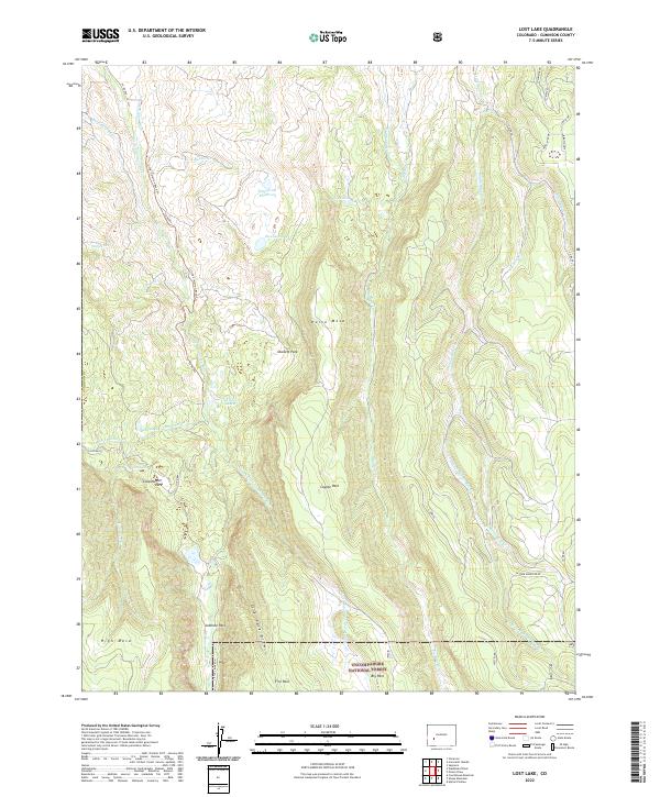 Lost Lake, CO — USGS 7.5-minute topo (2022)