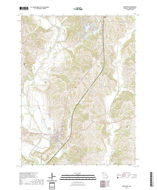 Princeton, MO — USGS 7.5-minute topo (2021)