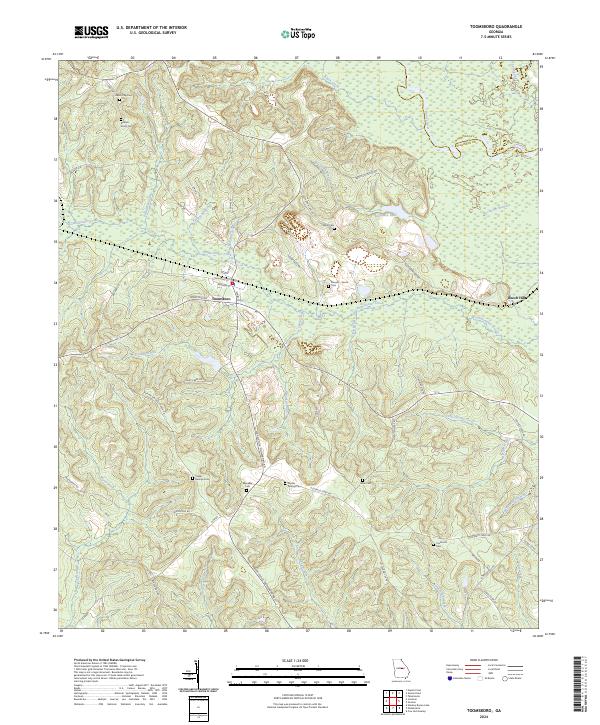 Toomsboro, GA — USGS 7.5-minute topo (2024)