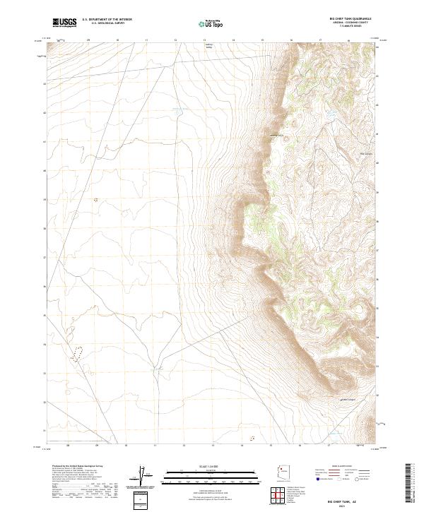 Big Chief Tank, AZ — USGS 7.5-minute topo (2021)