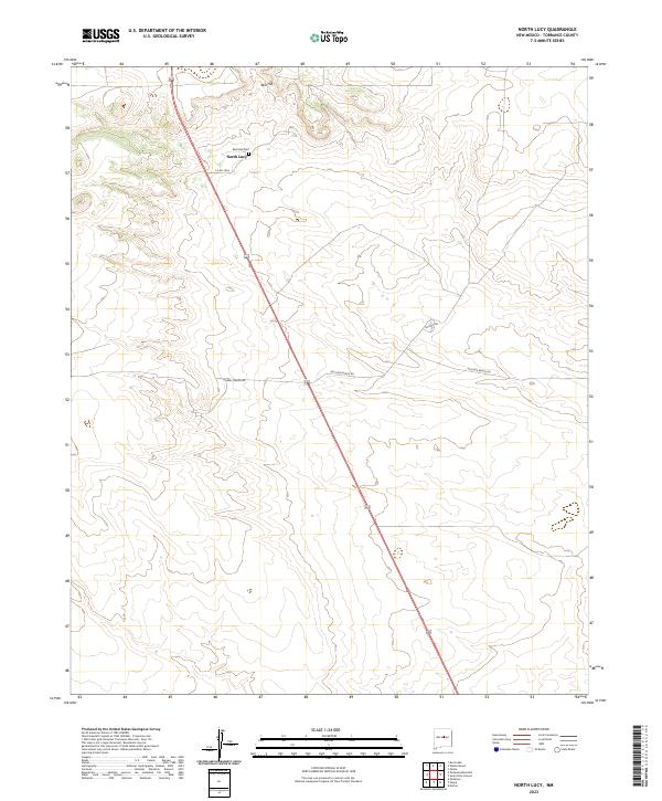 North Lucy, NM — USGS 7.5-minute topo (2023)