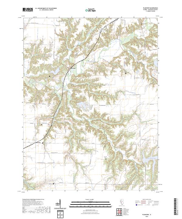 Plainview, IL — USGS 7.5-minute topo (2024)