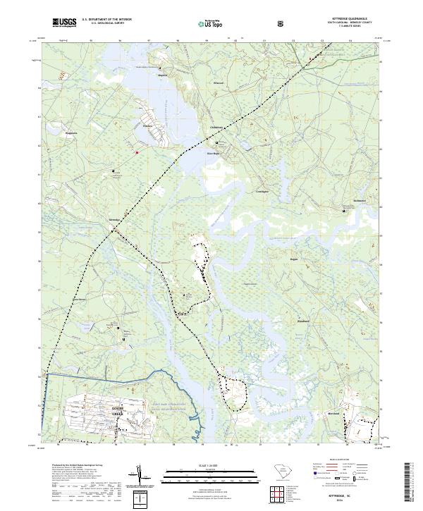 Kittredge, SC — USGS 7.5-minute topo (2024)