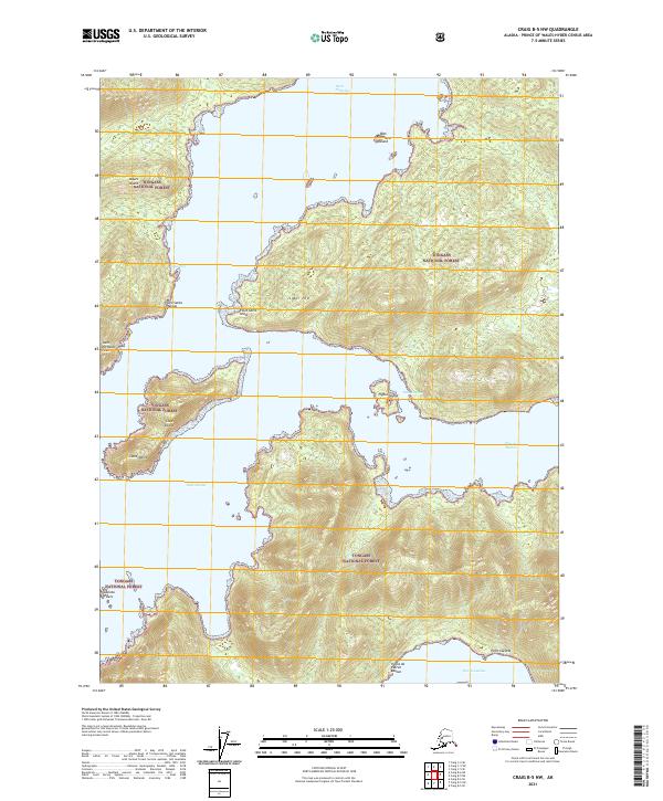 Craig B-5 NW, AK — USGS 7.5-minute topo (2021)