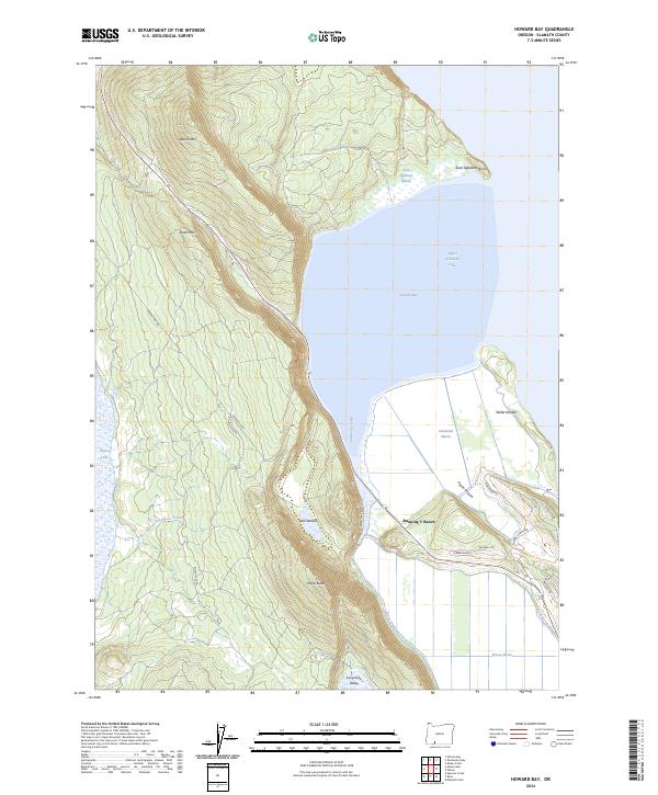 Howard Bay, OR — USGS 7.5-minute topo (2024)