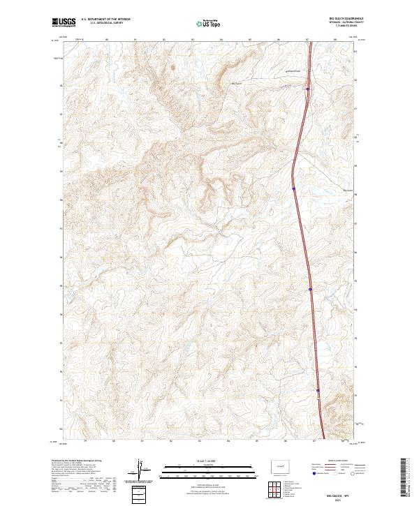 Big Gulch, WY — USGS 7.5-minute topo (2021)