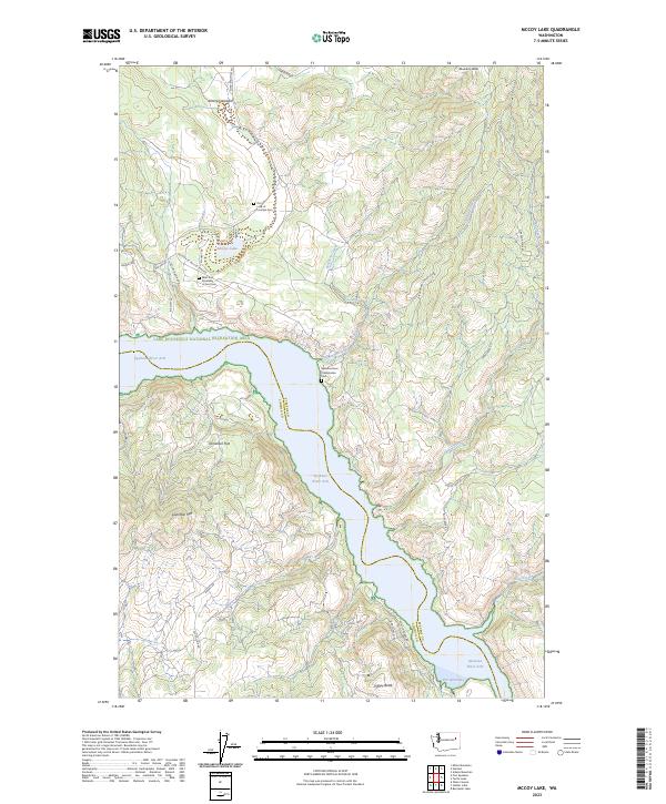 McCoy Lake, WA — USGS 7.5-minute topo (2023)