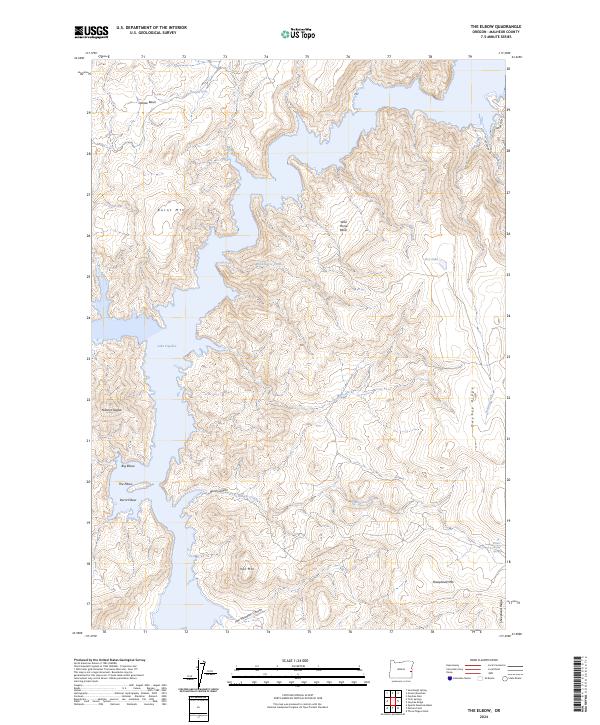 The Elbow, OR — USGS 7.5-minute topo (2024)