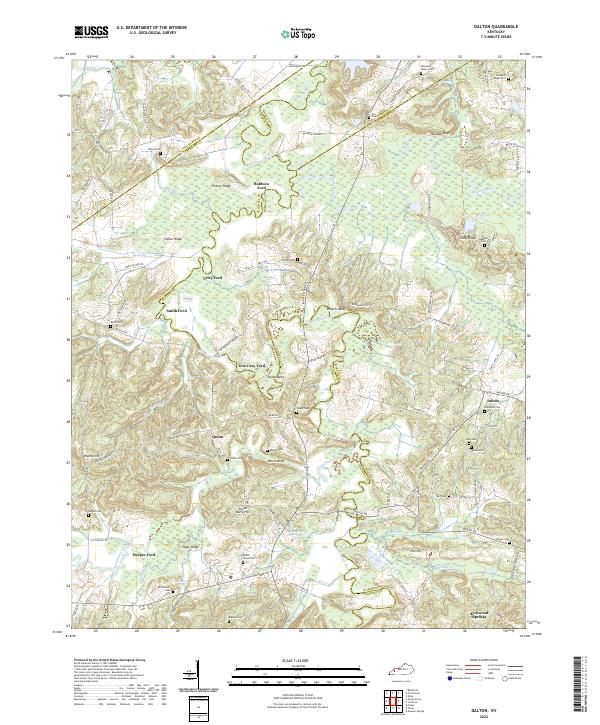 Dalton, KY — USGS 7.5-minute topo (2022)