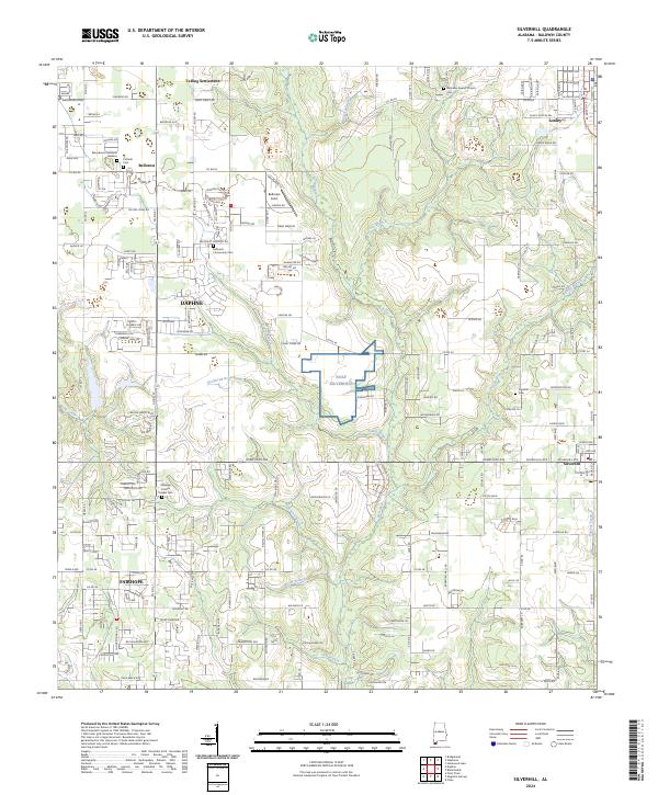Silverhill, AL — USGS 7.5-minute topo (2024)