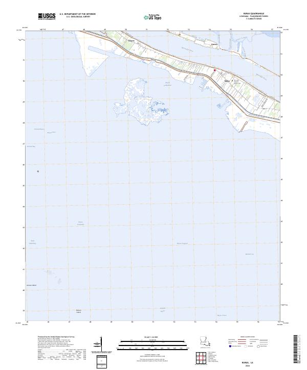 Buras, LA — USGS 7.5-minute topo (2024)